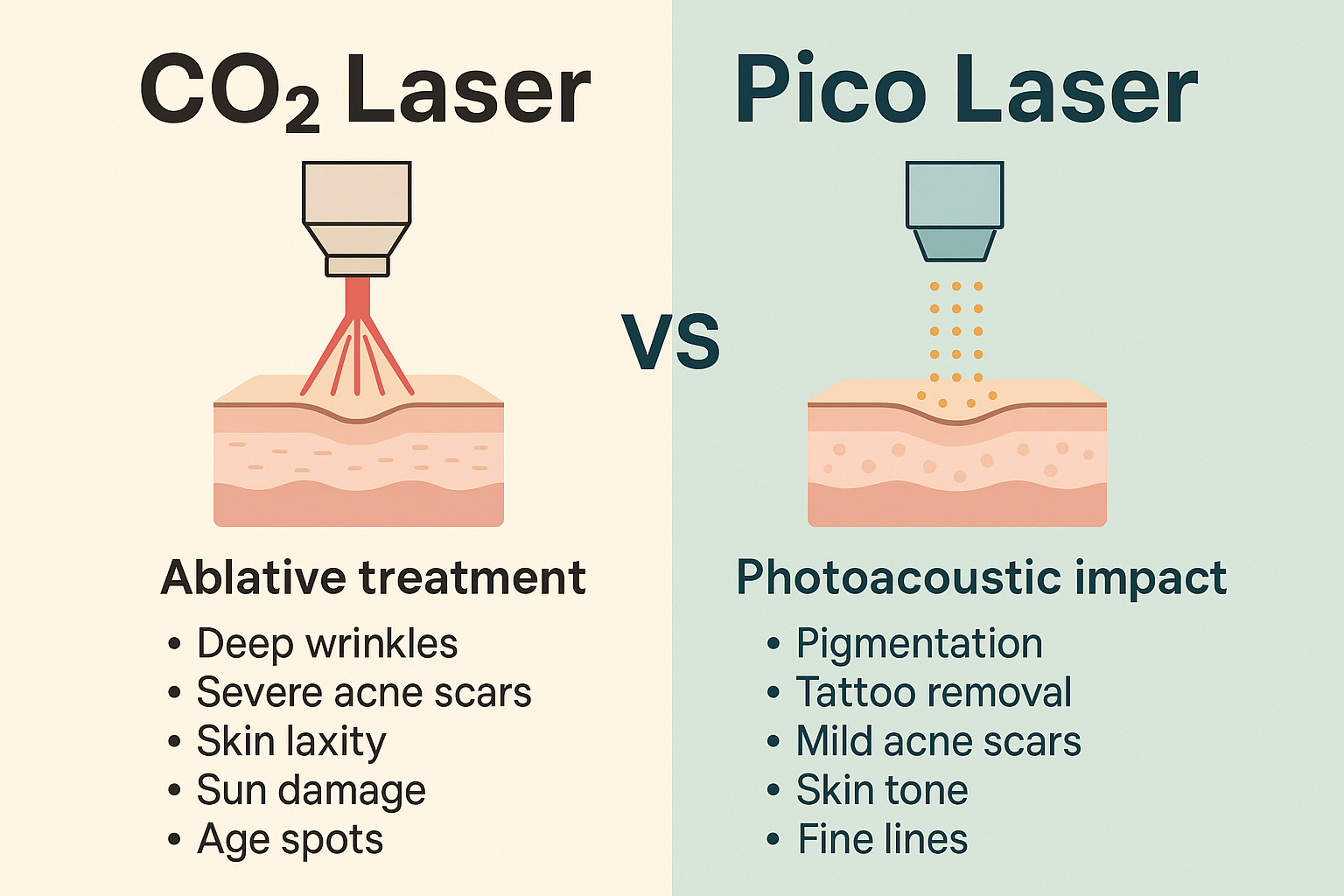 co2 laser vs pico laser treatment in lucknow